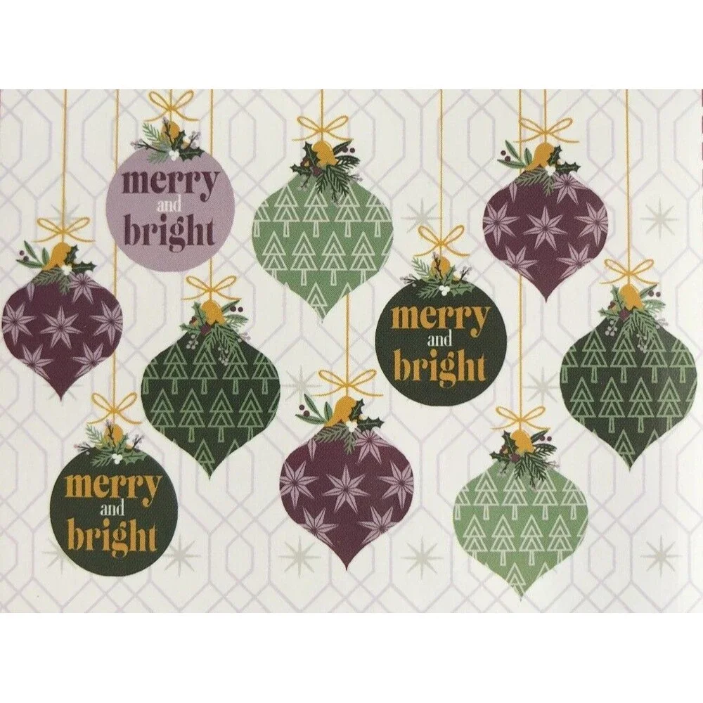 Christmas Super Absorbent Dish Drying Mat Ornament Print Holiday 15x20